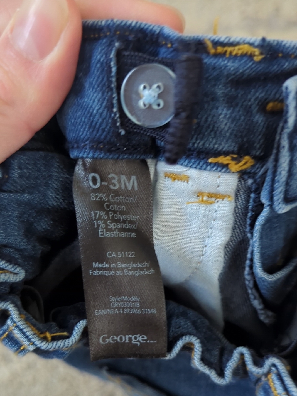 Bundle Of 3 Infant/Baby Pants - Picture 5 of 14